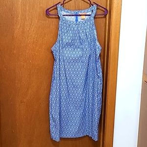 Joe Fresh Dress, Blue/White, Size 14